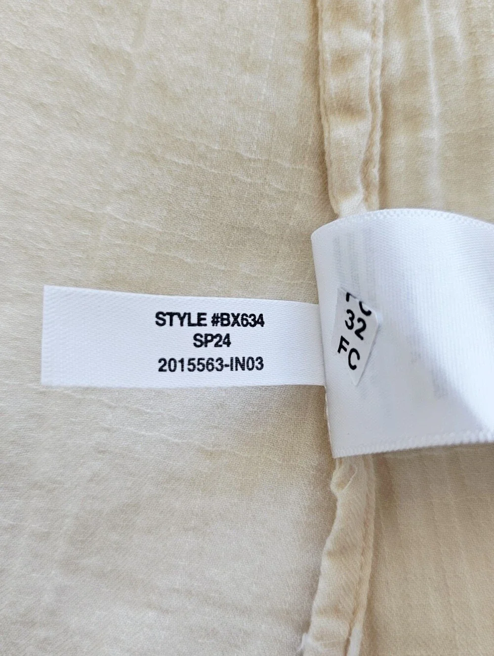 J. Crew Cream Long Beach   Shirt in Airy Gauze